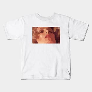 Pixel Art (Retro girl's face) Kids T-Shirt